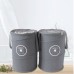  Pop Up Laundry Hamper Foldable Laundry Basket Round Big Bag Zipper Cotton Linen Material