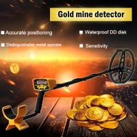 Waterproof Metal Detector Gold Digger Treasure Hunter for Gold Coins Relics GTX500 Yellow