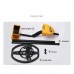 Waterproof Metal Detector Gold Digger Treasure Hunter for Gold Coins Relics Big Search Coil Yellow