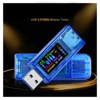 USB 3.0 Voltmeter Ammeter Multimeter Color LCD Voltage Current Capacity Power Bank USB Tester AT34