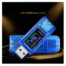 USB 3.0 Voltmeter Ammeter Multimeter Color LCD Voltage Current Capacity Power Bank USB Tester AT34