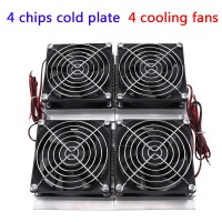 240W Semiconductor Refrigeration Thermoelectric Peltier Cold Plate Cooler W/ Fan    