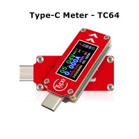 Type-C color LCD USB Voltmeter Ammeter Voltage Current Meter Multimeter Battery PD Charge Power Bank USB Tester    