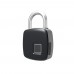 Rechargeable Fingerprint Padlock Keyless Smart Door Lock Micro USB Port