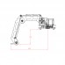 3 Axes Metal Robot Arm Robotic Claw Clamp Mechanical Manipulator Android WiFi Control Toys