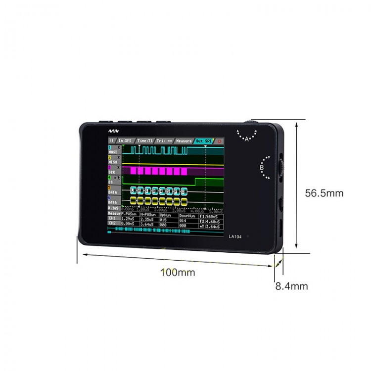 2020 Mini Digital Pocket Size LA104 Logic Analyzer 4 Channel 100Mhz 8M