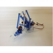 4 DOF Acrylic MeArm Robot Arm DIY Mini Robotic Arm for 9g Servo (Blue Color)