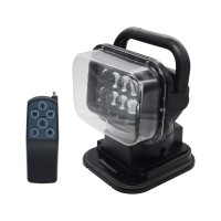 12V 50W LED Searchlight Boat Car 360° Magnetic Remote Control Work Spot Light Camp   