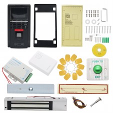 Fingerprint Door Access System RFID Access Control System Kit + 280KG Magnetic Door Lock           