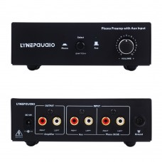 PHONO Preamplifier Preamp Prephonograph Signal Amplifier with Auxiliary Input & Volume Control