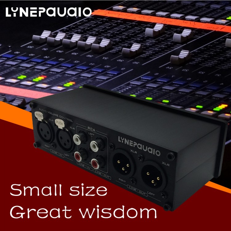 Two Channel Preamp Volume Control Fullbalanced Passive Preamp Active Speaker Volume Controller
