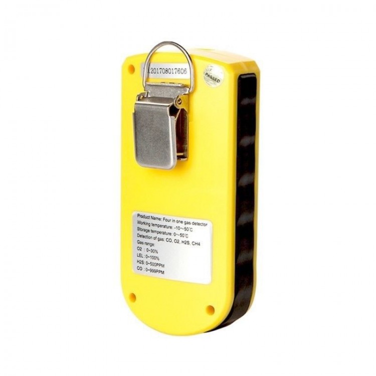 4 in 1 Gas Analyzer Multi Gas Detector Portable O₂ CO H₂S Harmful Gas