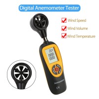 Digital Anemometer Wind Speed Velocity Temperature Measure LCD Screen Outdoor Indoor HT-91 