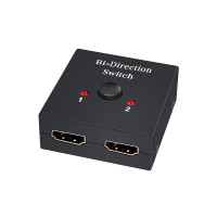 Bidirection HDMI Switcher 1X2 2X1 4K 3D HD Resolution 2 Input 1 Output 