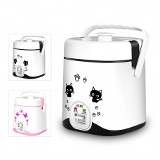 1.2L Mini Rice Cooker 220V 200W Power Electric Steamer Warmer Mechanical Type Home Use 