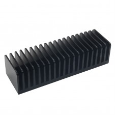 1pcs TZT Black Aluminum Radiator 155mm * 40mm * 50mm Heat Sink For LM3886 TDA7293 Amplifier