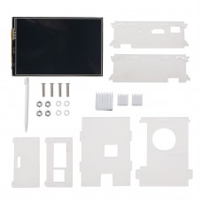 3.5 Inch LCD Display Touch Screen Kit w/ Case Heatsink for Raspberry Pi 3B/3B+     
