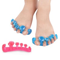 2Pcs 5-Hole Thumb Valgus Protector Toe Separator Divider Bunion Adjuster     