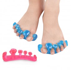 2Pcs 5-Hole Thumb Valgus Protector Toe Separator Divider Bunion Adjuster     