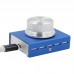 USB Audio Volume Controller for Computer Speaker One Key Mute Function (Blue)