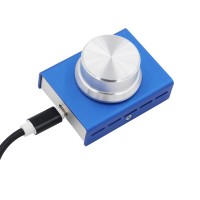 USB Audio Volume Controller for Computer Speaker One Key Mute Function (Blue)