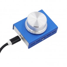 USB Audio Volume Controller for Computer Speaker One Key Mute Function (Blue)