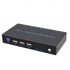 KVM Switcher HDMI USB Keyboard Mouse Synchronizer Controller for Multiple PC Computer Control