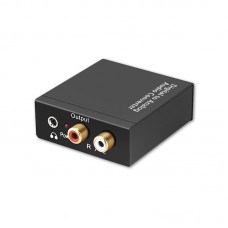 Digital to Analog Audio Converter Adapter Optical Coaxial Toslink Signal to RCA for DVD HDTV