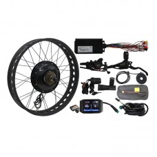 48V 1000W eBike Conversion Kit Fat Tire Rear Wheel 20" 24" 26" Color Display Hub Dropout Width 190mm