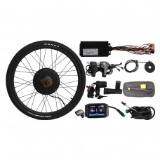 48V 1500W 26" Rear Wheel Electric Bicycle Conversion Kit E-Bike with TFT RM-750C Colorful Screen 