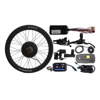 48V 1500W Front Wheel Electric Bicycle Conversion Kit 20" 24" 26" 27.5" 28" 29" 700C Colorful Screen