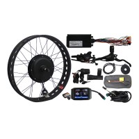 60V 1500W Fat Tire E-bike Kit Front Wheel 20" 24" 26" Hub Dropout Width 135mm E-bike Conversion Kit