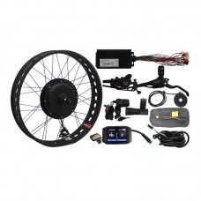 60V 1500W Fat Tire E-bike Kit Front Wheel 20" 24" 26" Hub Dropout Width 135mm E-bike Conversion Kit