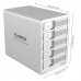 ORICO 9558U3 Aluminium 5 Bay 3.5" Hard Drive Enclosure USB 3.0 HDD 8TB Disk Dock     