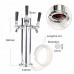 3 Tap Triple Faucet Stainless Steel Draft Beer Tower Homebrew Bar For Kegerator