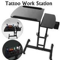 Adjustable Rolling Laptop Desk Table Tracing Drawing Tattoo Work Station Stand      