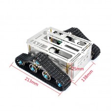  2WD Smart Car Tank Chassis Robotic System Education Platform Aluminium for Arduino