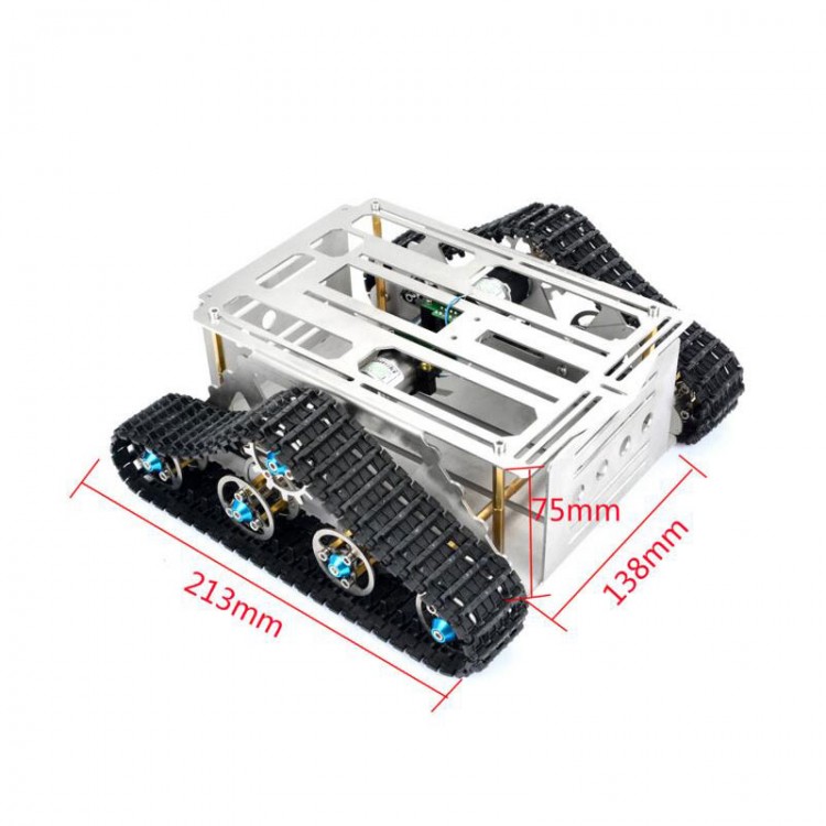 2WD Smart Car Tank Chassis Robotic System Education Platform Aluminium ...