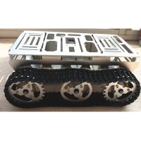 Smart Car Robot Metal Aluminium Alloy Tank Chassis w/ Powerful Motor for DIY      