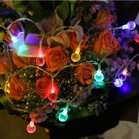 3M 20Leds LED Light String Battery Operated Crystal Bulbs for Indoor Use Party Holiday Wedding