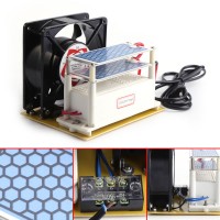 110V/220V 10g/h Ozone Generator Air Sterilizer Double Ceramic Plate Air Purifier with Cooling Fan      