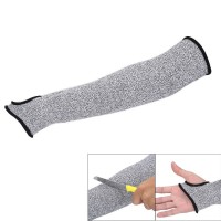 Grey Safety Cut Heat Resistant Sleeves Arm Guard Protection Armband Gloves 