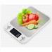 10kg/1g Digital Kitchen Scale Food Scale Stainless Steel Baking Scale LCD Backlight Display