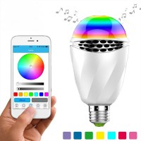 Bluetooth Light Bulb Speaker E27 LED RGB Wireless Music Bulb 7 Light Color WiFi APP Control