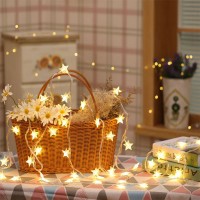 10M 80LED Star Lights String Battery Operated LED Fairy Lights Christmas Wedding Twinkle Lights