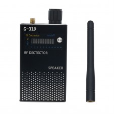 Black RF Signal Detector Anti-Spy Detector GSM Bug Camera GPS Finder 1MHz-8000MHz G319