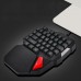 K108 Mini USB Wired 38 Keys LED Backlit Ergonomic Single Hand Keypad Gaming Keyb