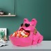 Desktop Dog Storage Box Resin Statue Storage Box Living Room Decoration Blue/Pink