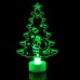 Colorful LED Lights Acrylic Christmas Tree + Snowman + Santa Claus Decorations Party Supplies Home Decor