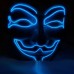 Luminous V Vendetta Mask Battery Operated Type Halloween Costume Cosplay Mask Lake Blue/Green